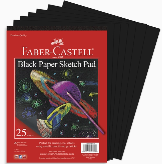 Black Paper Sketch Pad