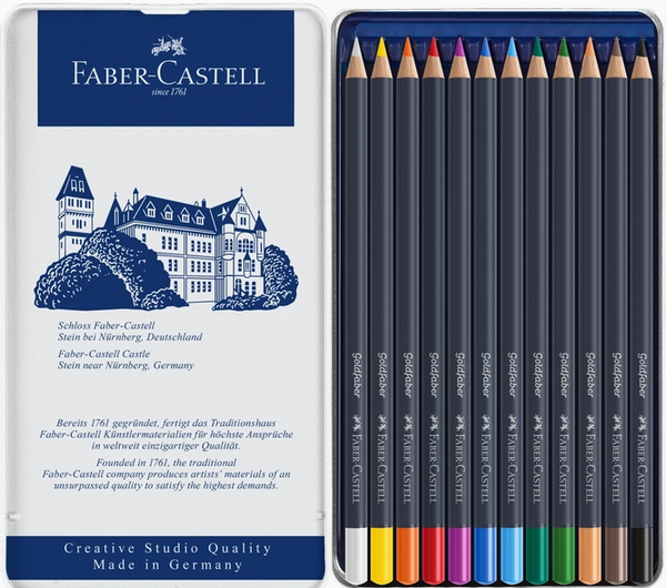 Goldfaber Colored Pencils: Tin of 12