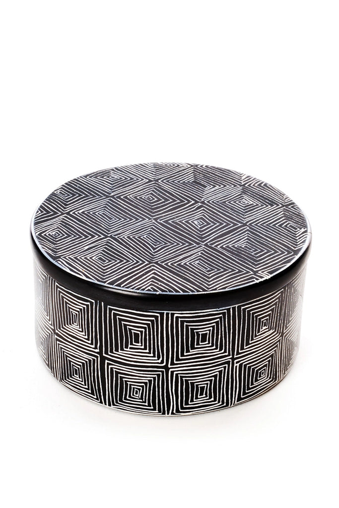 Segou Squares Mudcloth Soapstone Desktop Boxes