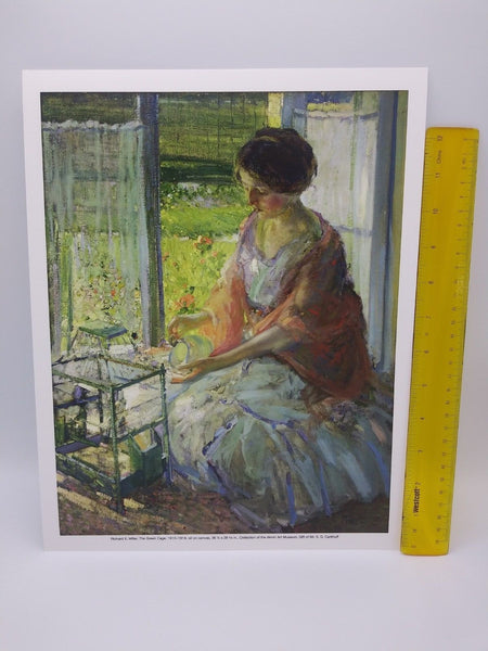 The Green Cage Print by Richard E. Miller