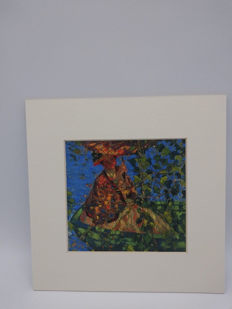 Matted Print of Through The Vines by Frederick Carl Frieseke