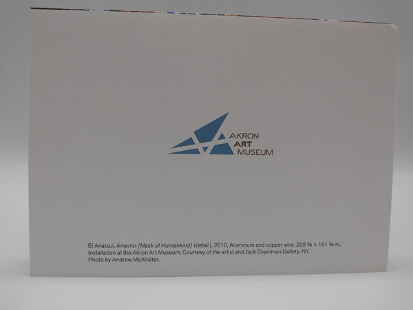 Note Card Featuring Amemo (Mask of Humankind) by El Anatsui