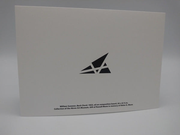 Note Card Featuring Bach Chord by William Sommer