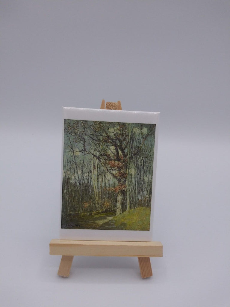 Fridge Magnet Featuring White Oaks by Julian Alden Weir