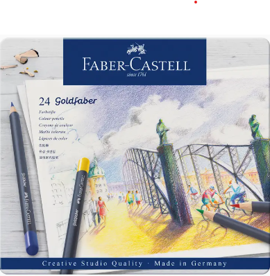 Goldfaber Colored Pencils: Tin of 24