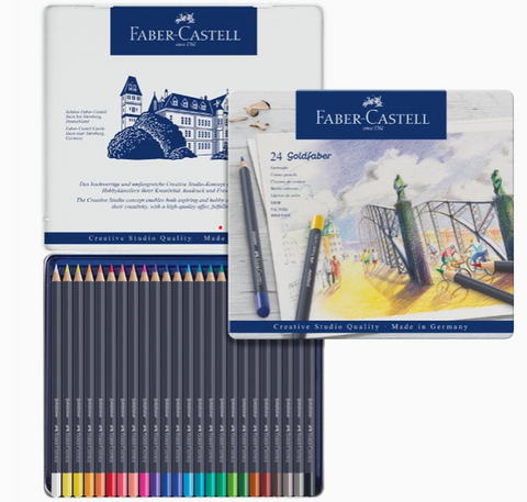 Goldfaber Colored Pencils: Tin of 24