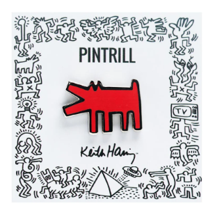 Keith Haring Barking Dog Pin