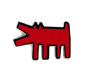 Keith Haring Barking Dog Pin