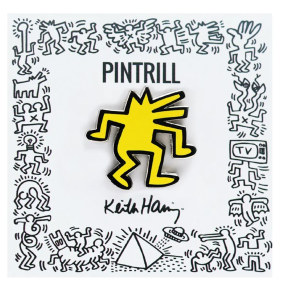 Keith Haring Dancing Dog Pin