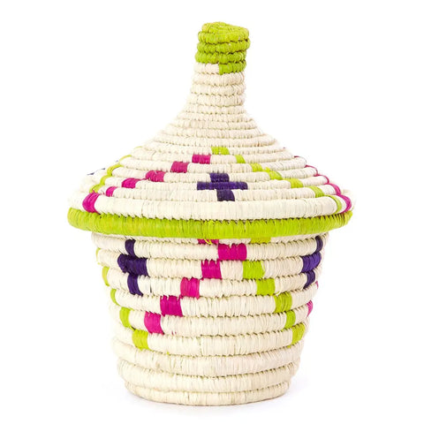 Rwenzori Small Kindness Basket with Pointed Lid