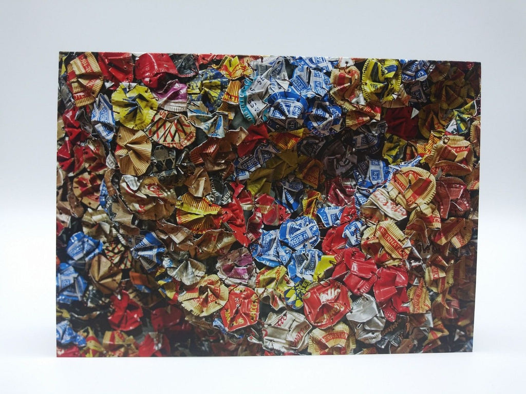 Note Card Featuring Amemo (Mask of Humankind) by El Anatsui