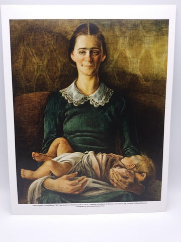 Young Mother Print by Zoltan Sepeshy