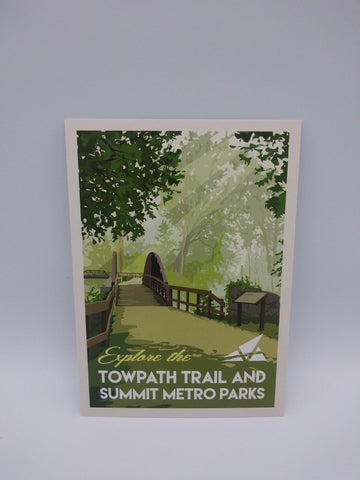 Postcard Set of 12 Explore Towpath Trail and Summit Metro Parks Postcards