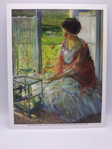 The Green Cage Print by Richard E. Miller