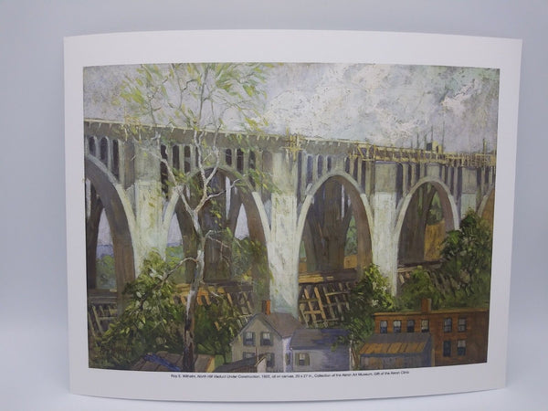 North Hill Viaduct Under Construction Print by Roy E. Wilhelm
