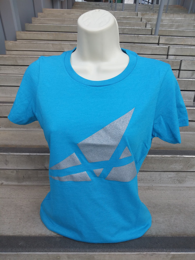 Akron Art Museum Logo T-Shirt - Womens, Turquoise
