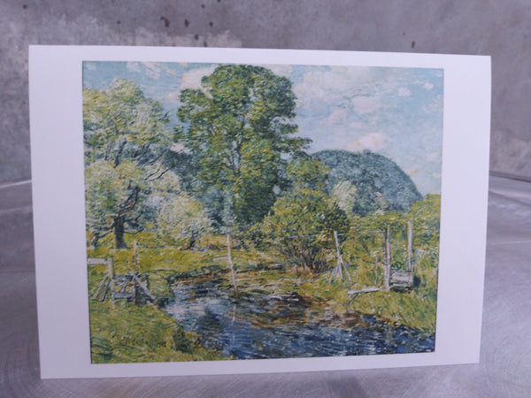 Note Card Featuring Bedford Hills by Childe Hassam